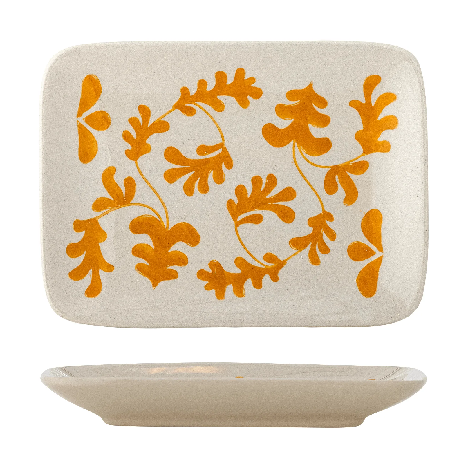 Bloomingville Fauni asjett Gul, 15x11,5 cm