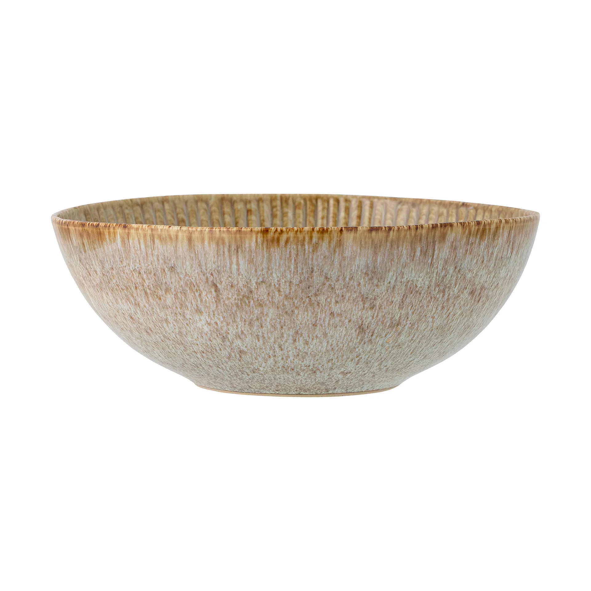 Salatskål serveringsskål Creative Collection Fleur stentøj natur Ø27 cm håndmalet