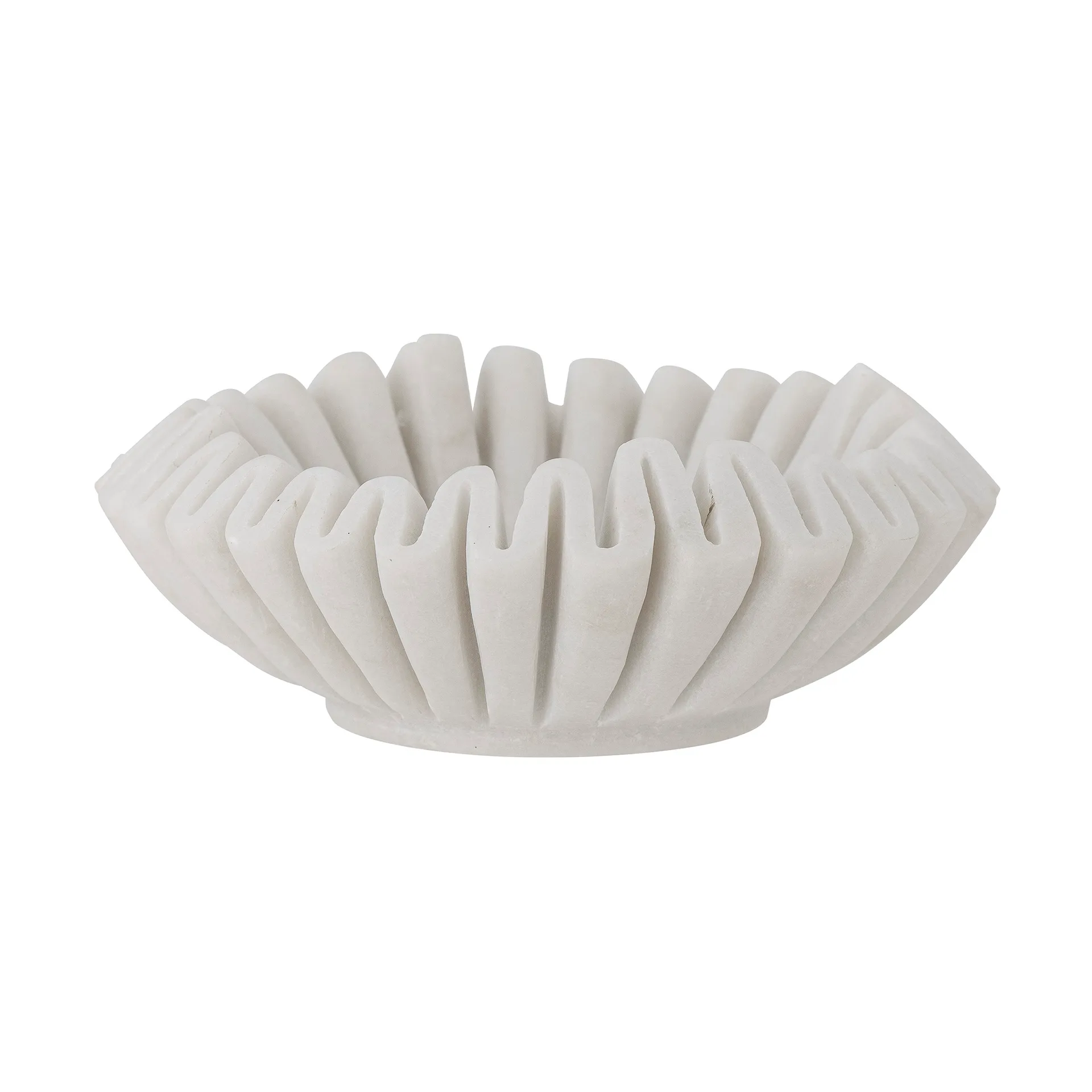 Bloomingville Harmonia dekorationssk&aring;l &Oslash;17 cm White marble
