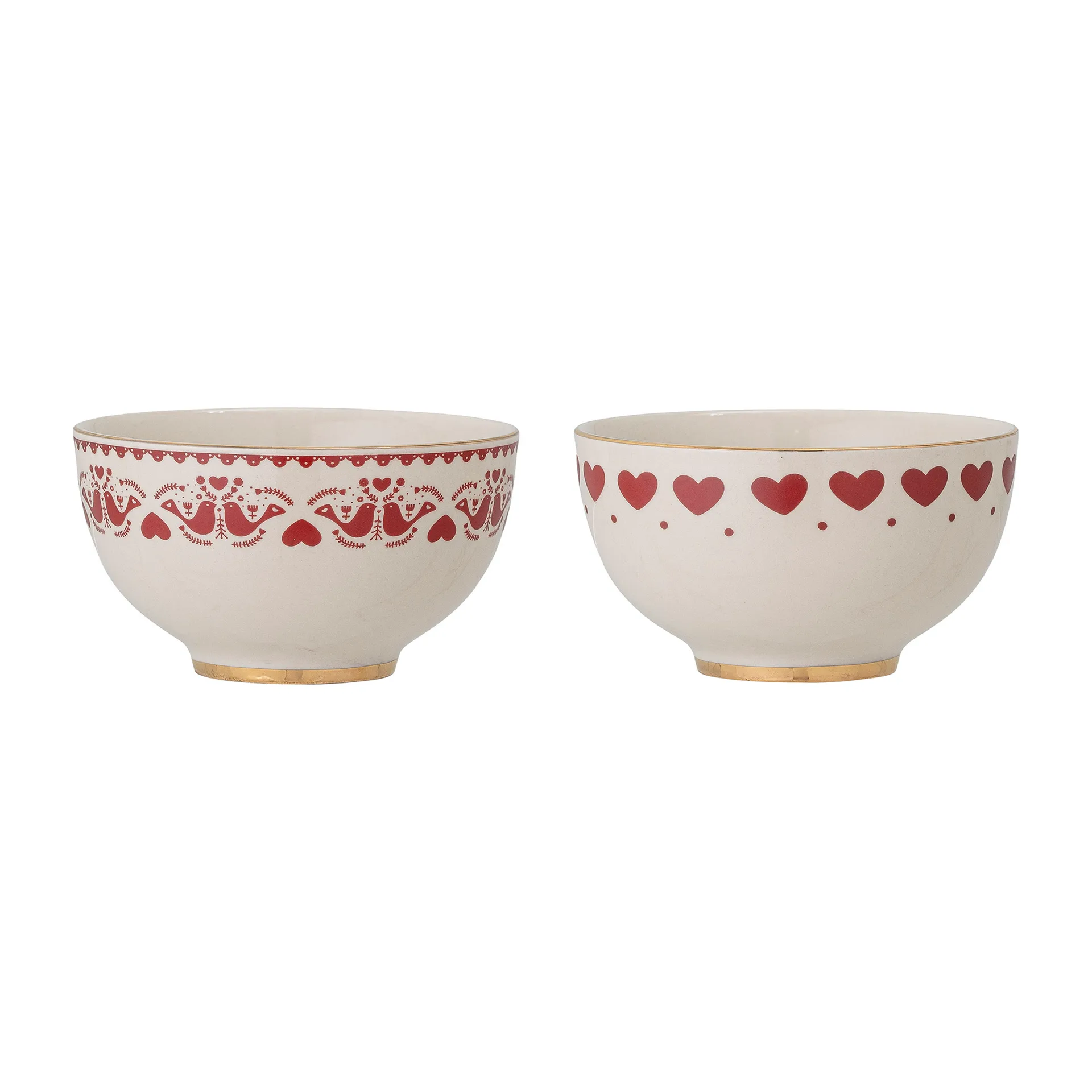 Bloomingville Jolly sk&aring;l 2-pack Red