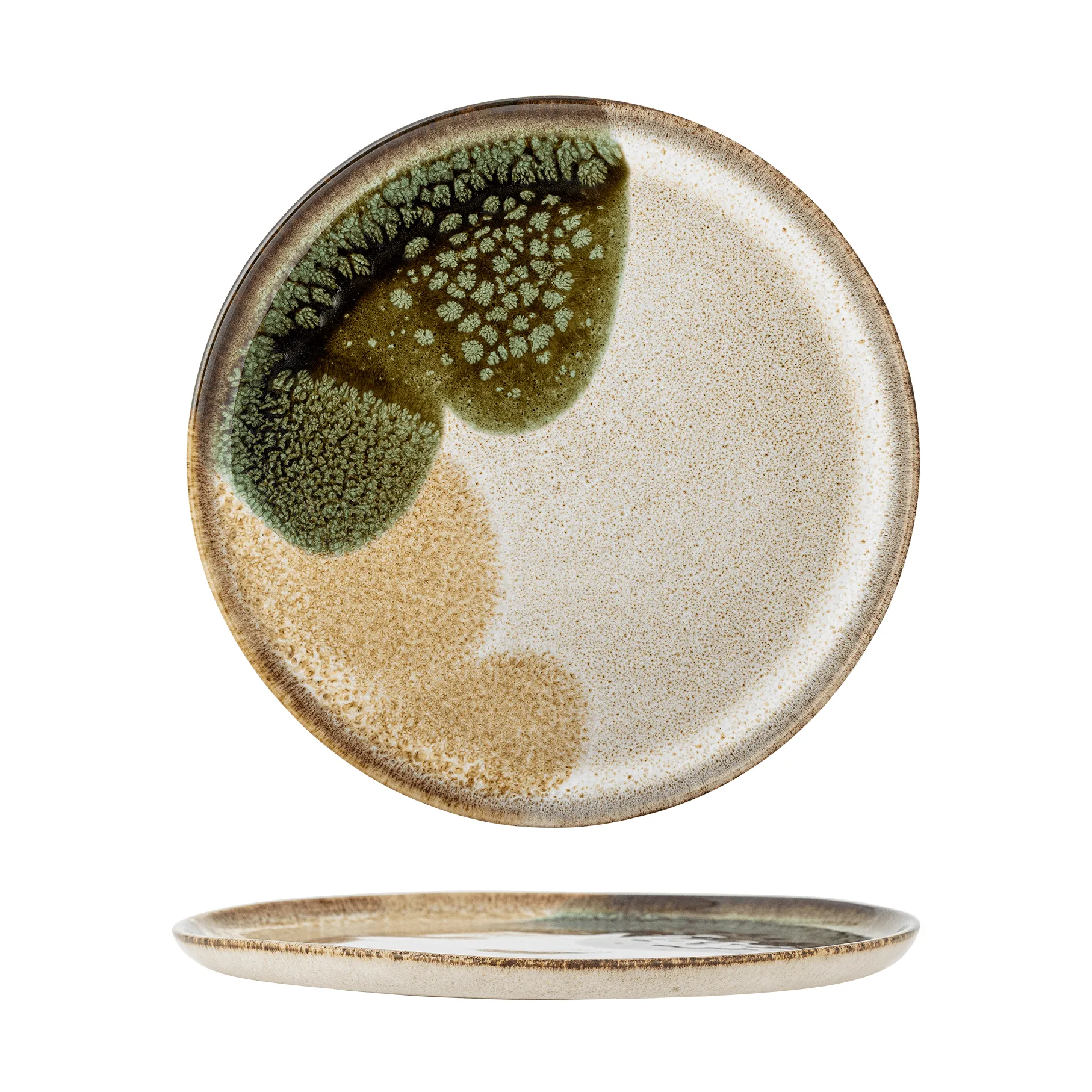 Bloomingville Jules tallerken Green, Ø22 cm