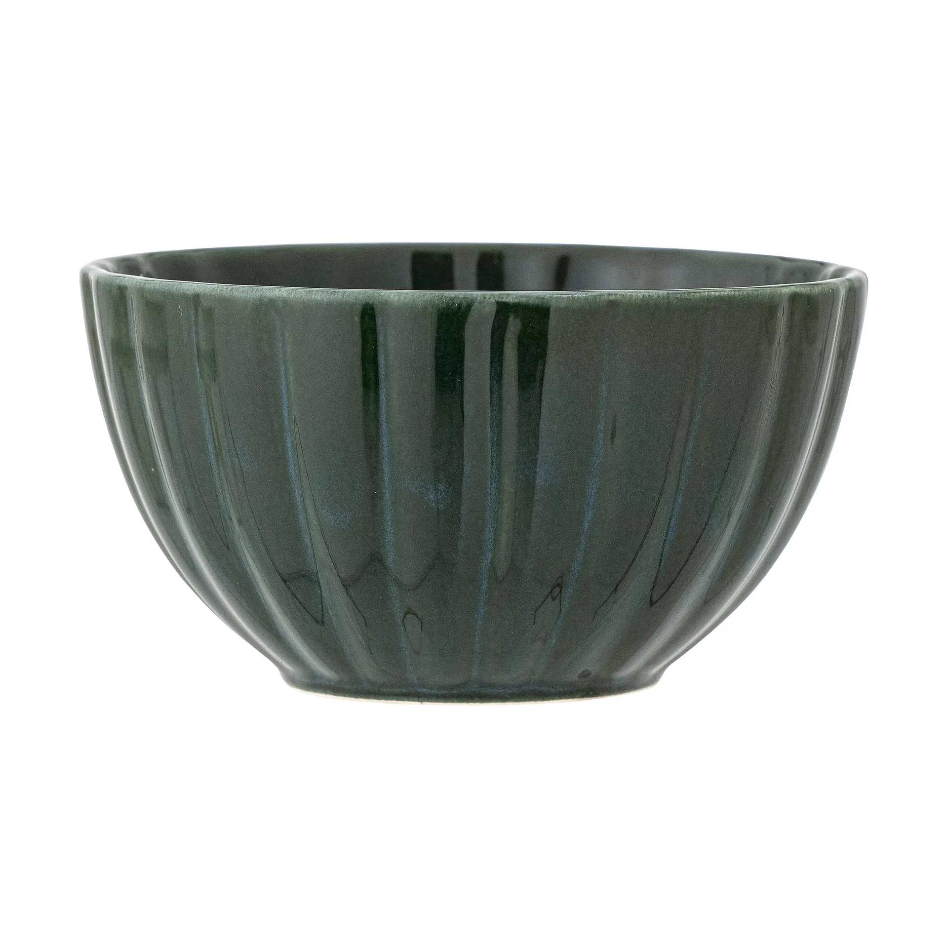 Bloomingville - Latina Skål, Grøn, Stentøj, D12xH6,5 cm
