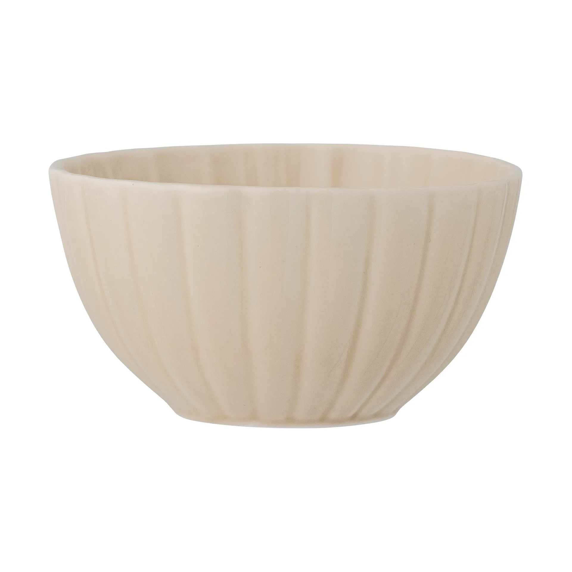 Bloomingville - Latina Skål, Natur, Stentøj, D12xH6,5 cm
