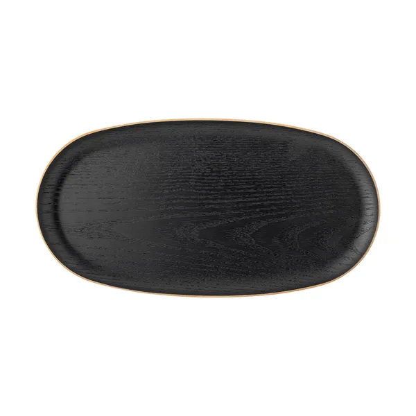 Leyton bricka 18x34 cm, Black oak