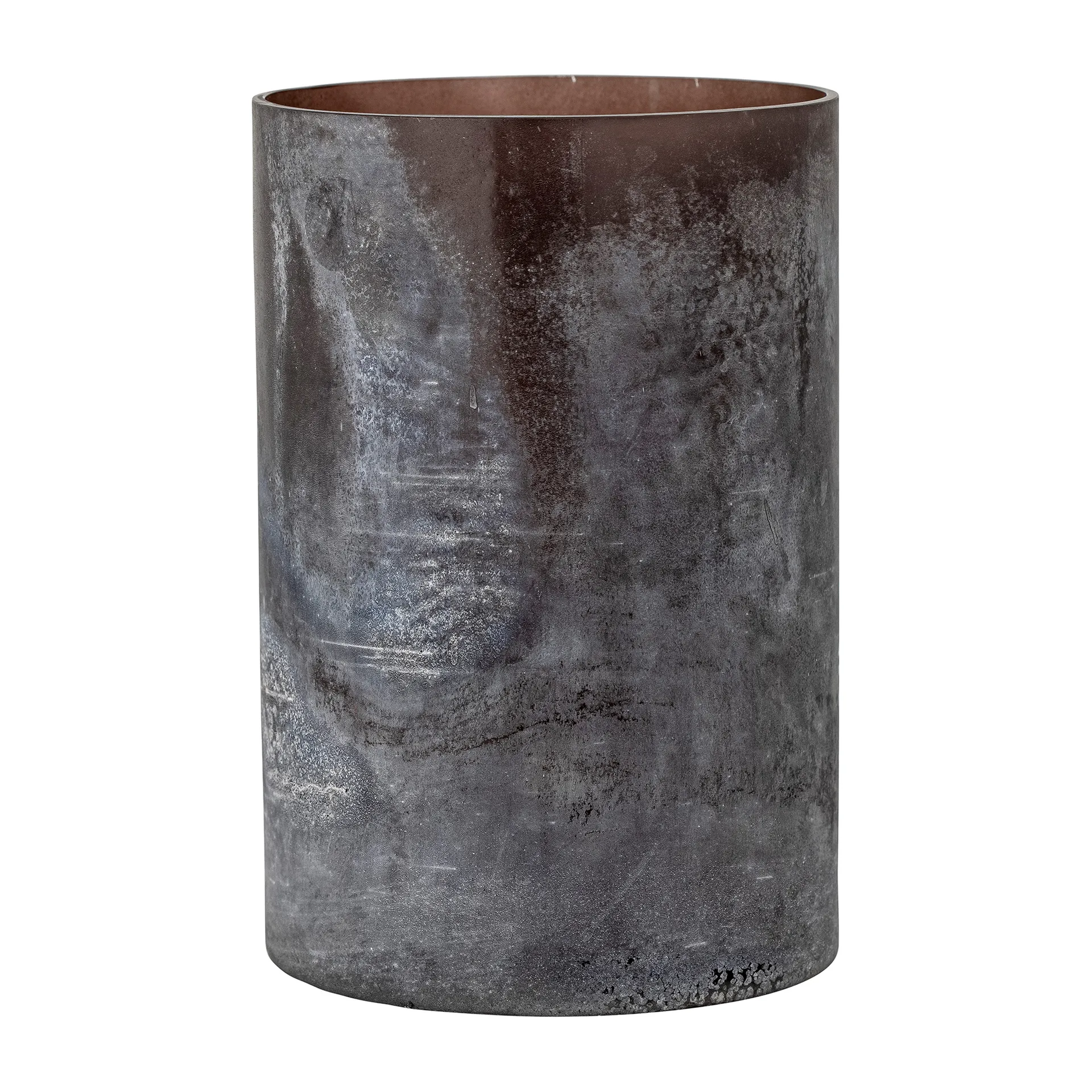 Bloomingville Macha fyrfadsstage/vase Ø15 cm Lilla/Brun billede