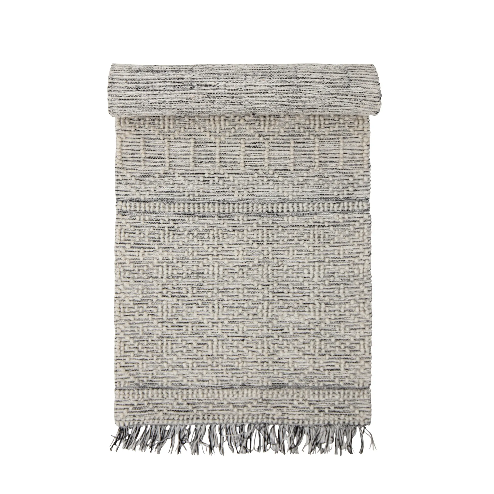 Gulvtæppe løber Creative Collection Maisy 75x245 cm grå til gang og soveværelse