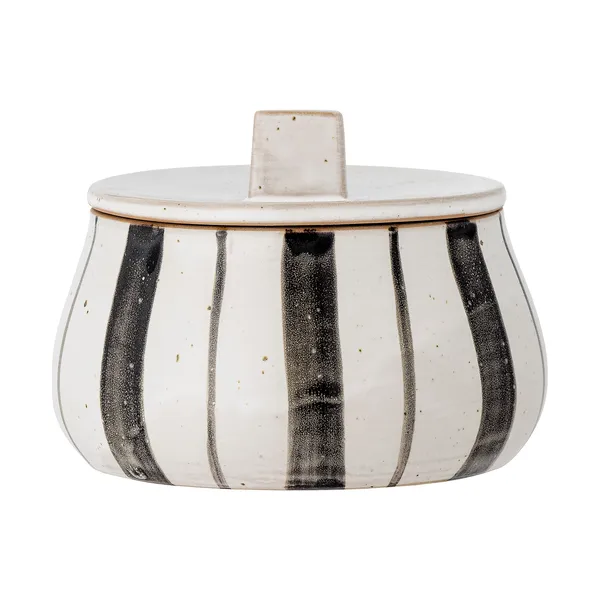 Marita burk med lock Ø12 cm, Svart