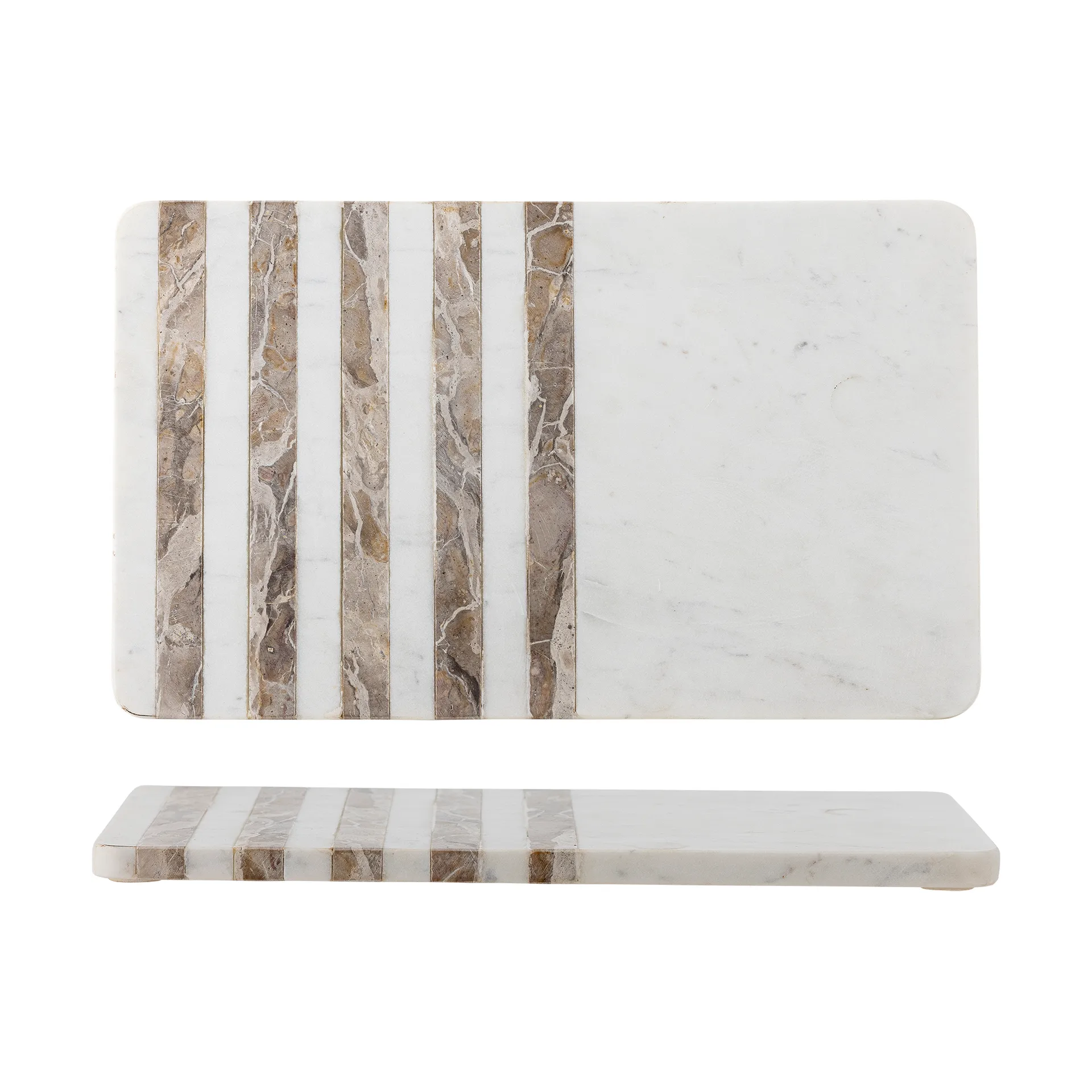 Bloomingville - Novelle Skærebræt, Hvid, Marmor - L38 Ã H1,5 Ã B22,5 cm