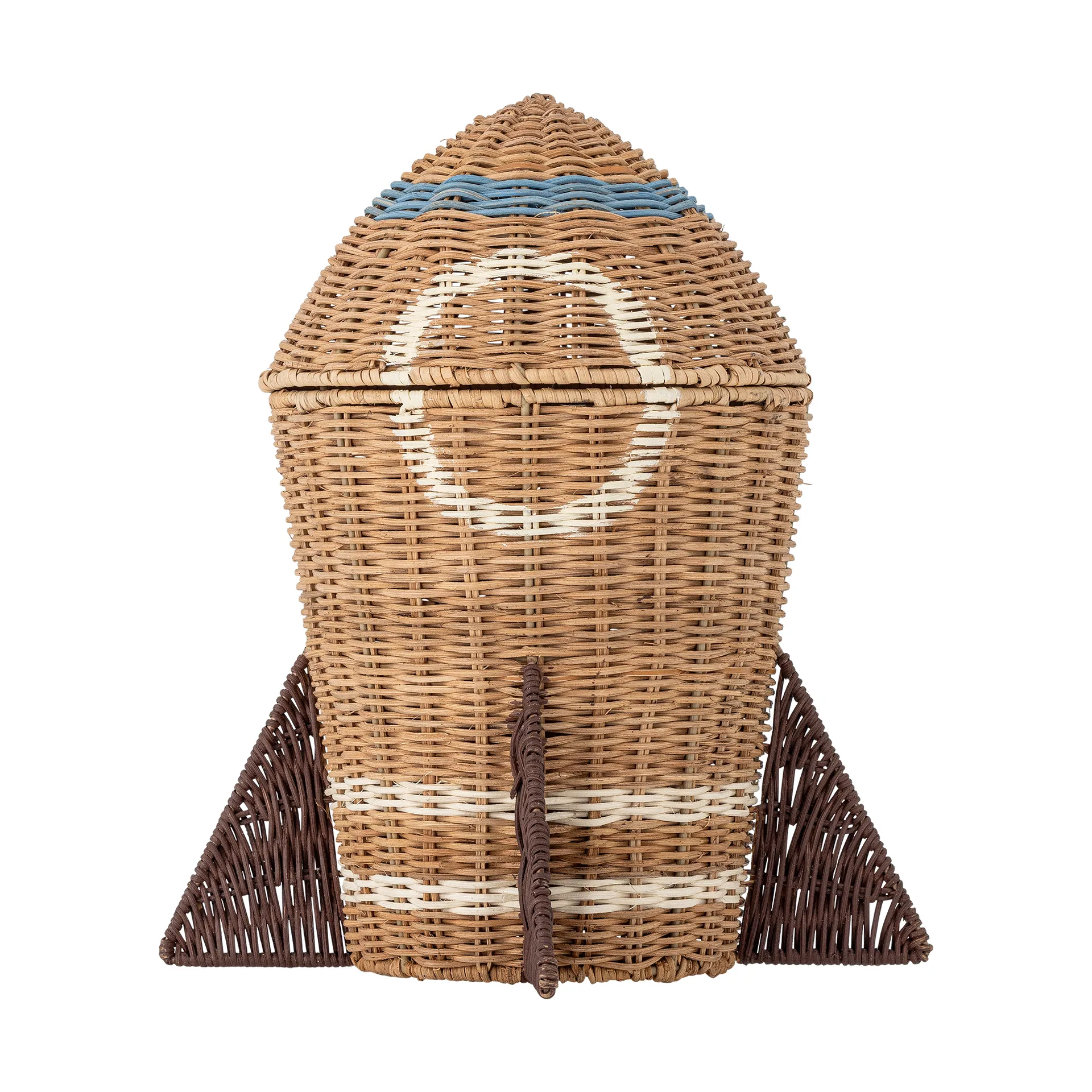 Bloomingville Panier Space en rotin avec couvercle cm Naturel