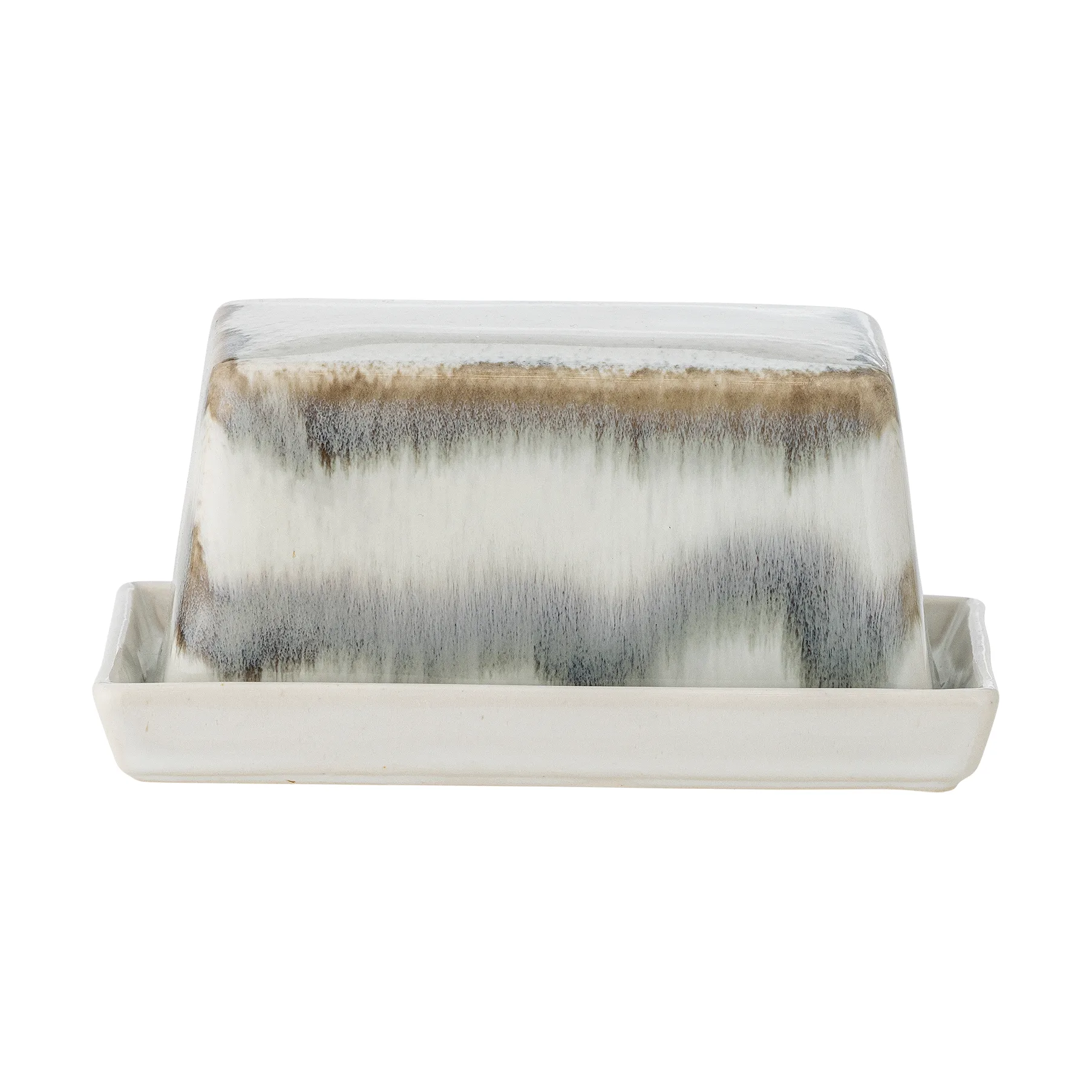 Bloomingville - Paula Smørboks, Grå, Stentøj, L17,5xH8xW11,5 cm