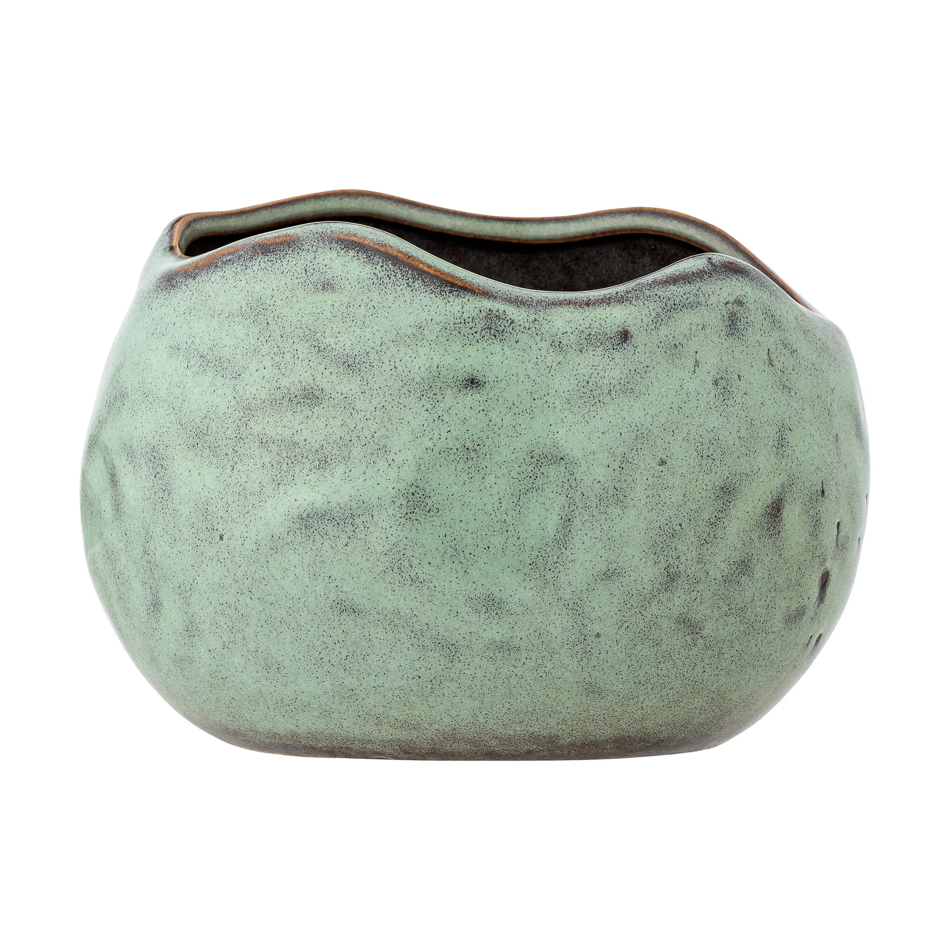 Bloomingville - Pennie Urtepotteskjuler, Grøn, Stentøj - L16,5 Ã H11 Ã B13 cm