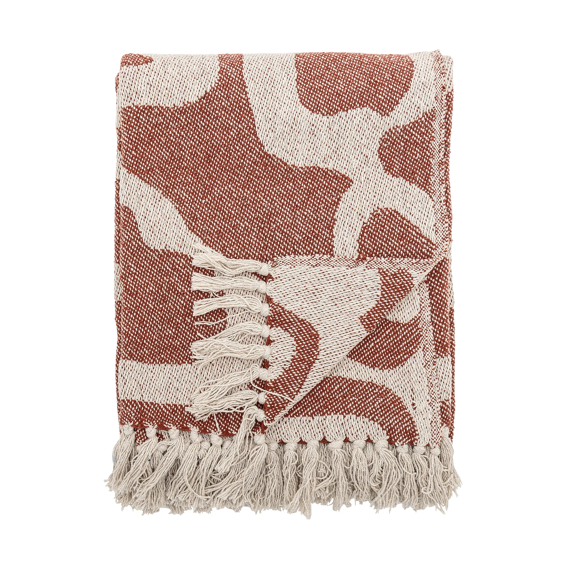 Bloomingville Plaid en coton Salobre cm Marron