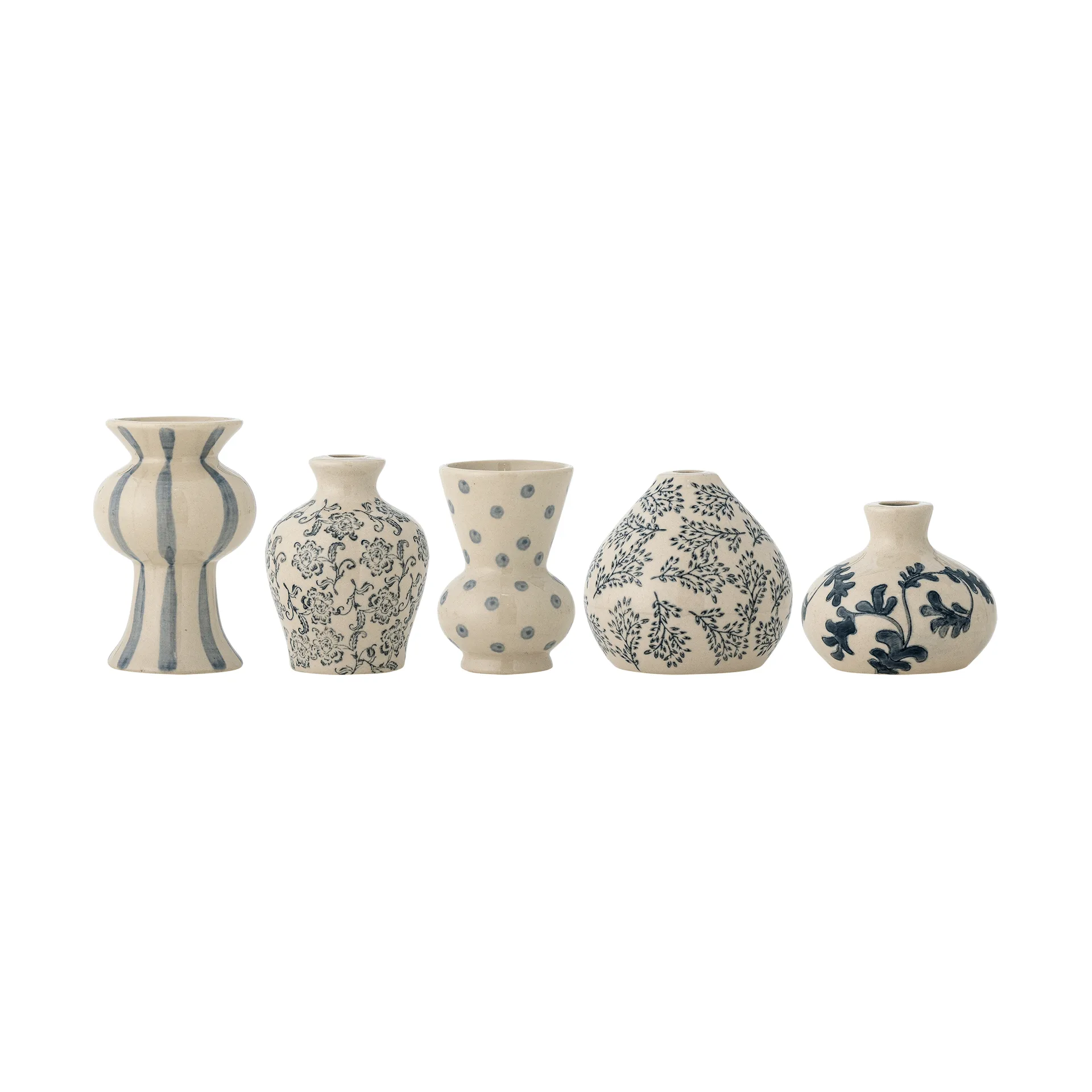 Bloomingville Quinto vase Blue stentøj, 5 dele