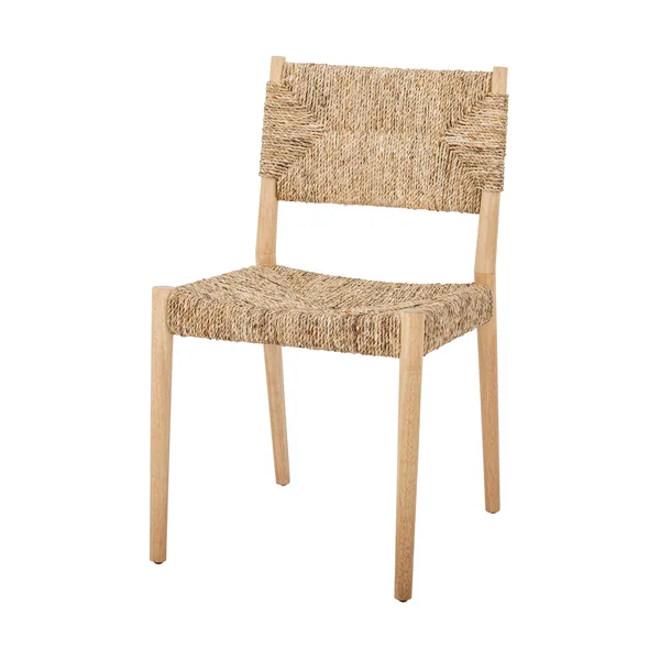 Saran stol vävd rygg och sits, Natur