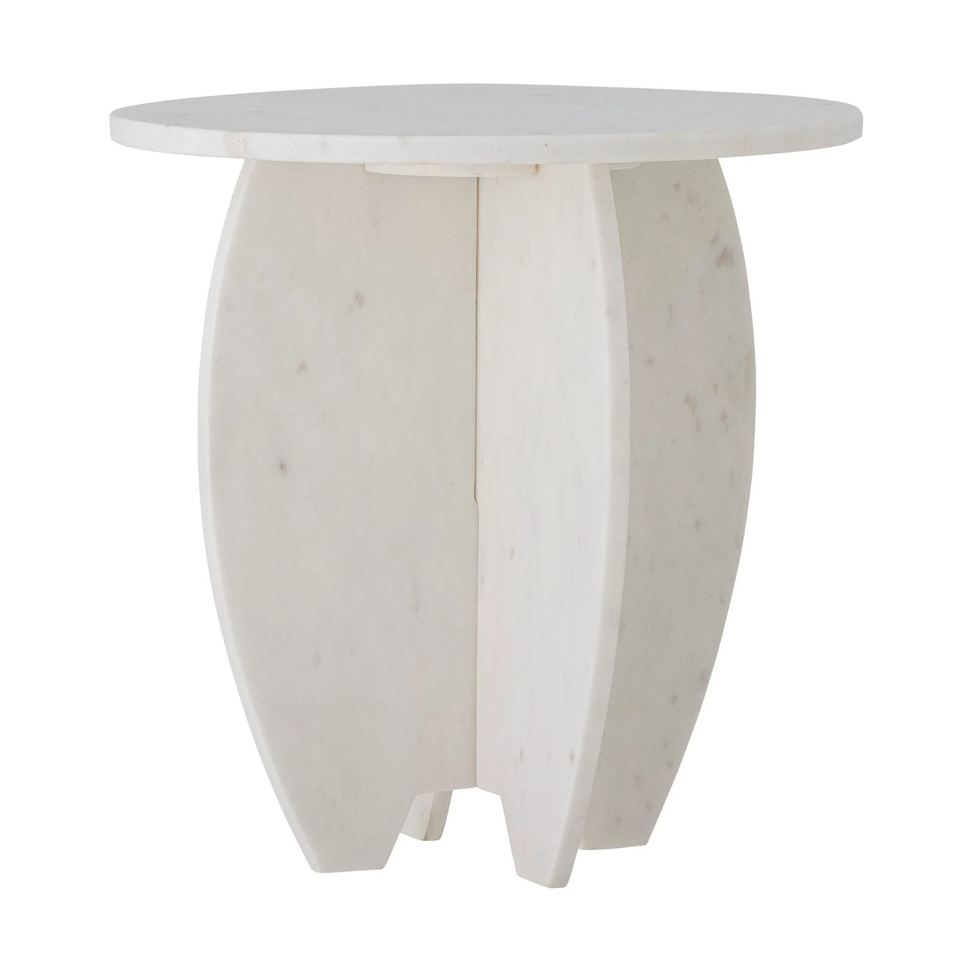 Bloomingville - Sendai Opsats, Hvid, Marmor - Ø30,5 Ã H31 cm