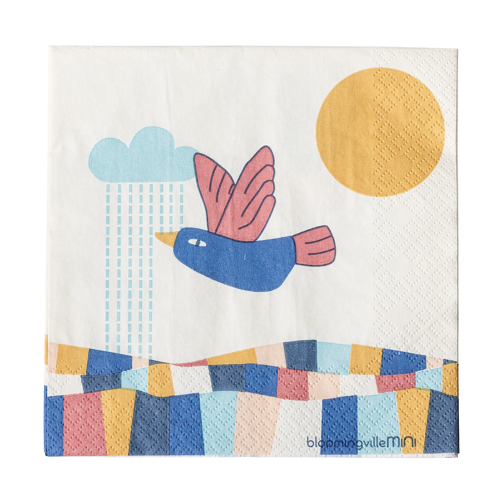 Bloomingville Serviette en papier Colorine, lot de 20 Naturel