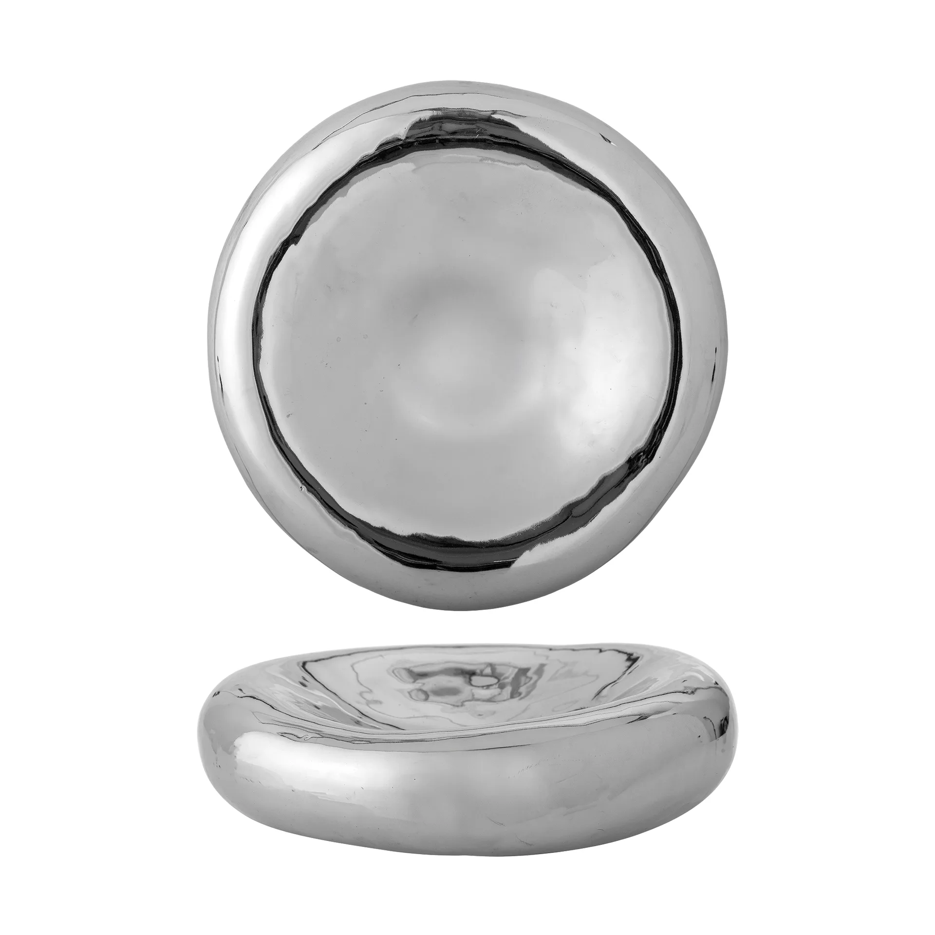 Bloomingville Shine sk&aring;l Silver, &Oslash;23 cm