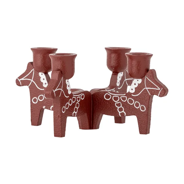 Siffer adventsljusstake, Röd, 23 cm