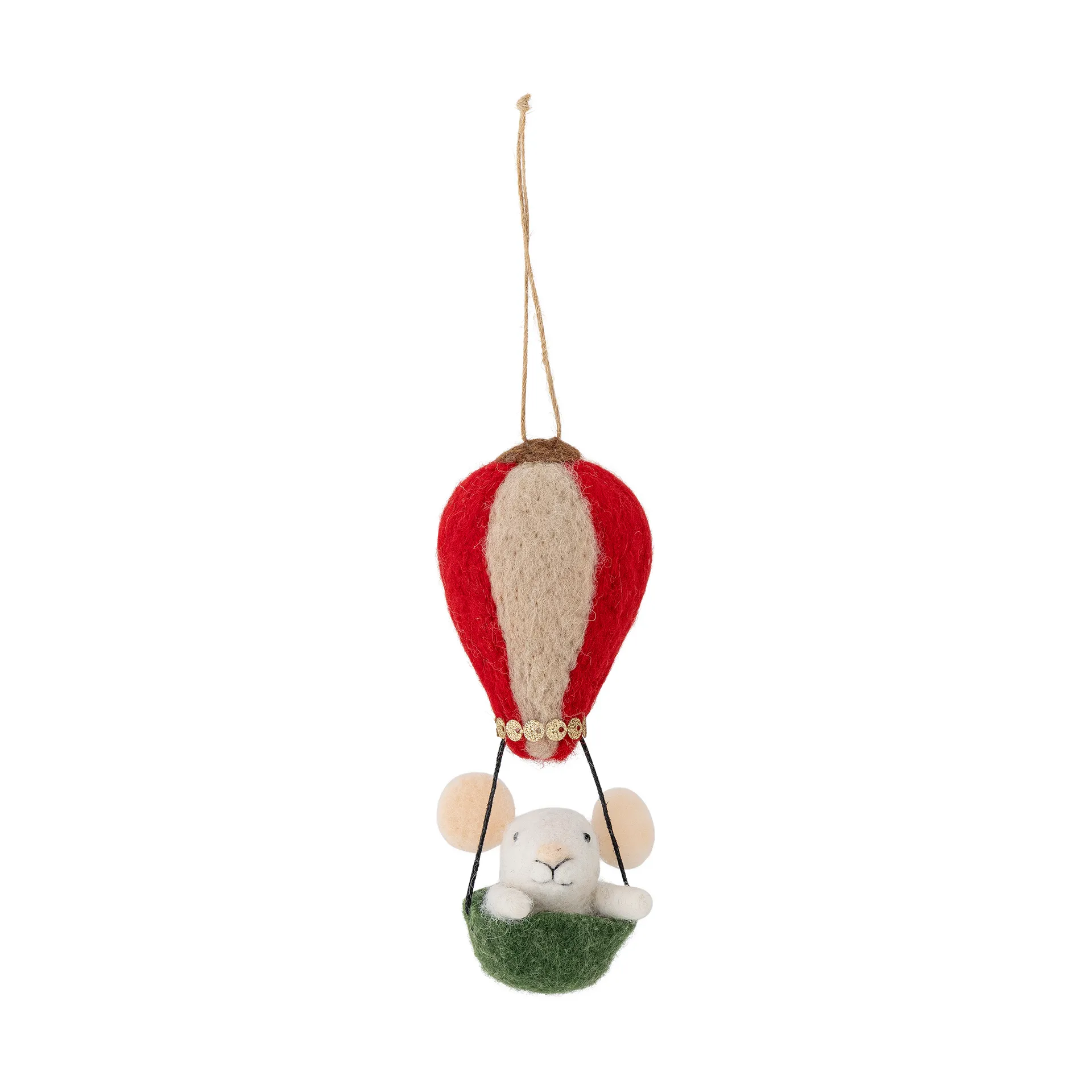 Bloomingville Suspension pour sapin en laine Peo Vert