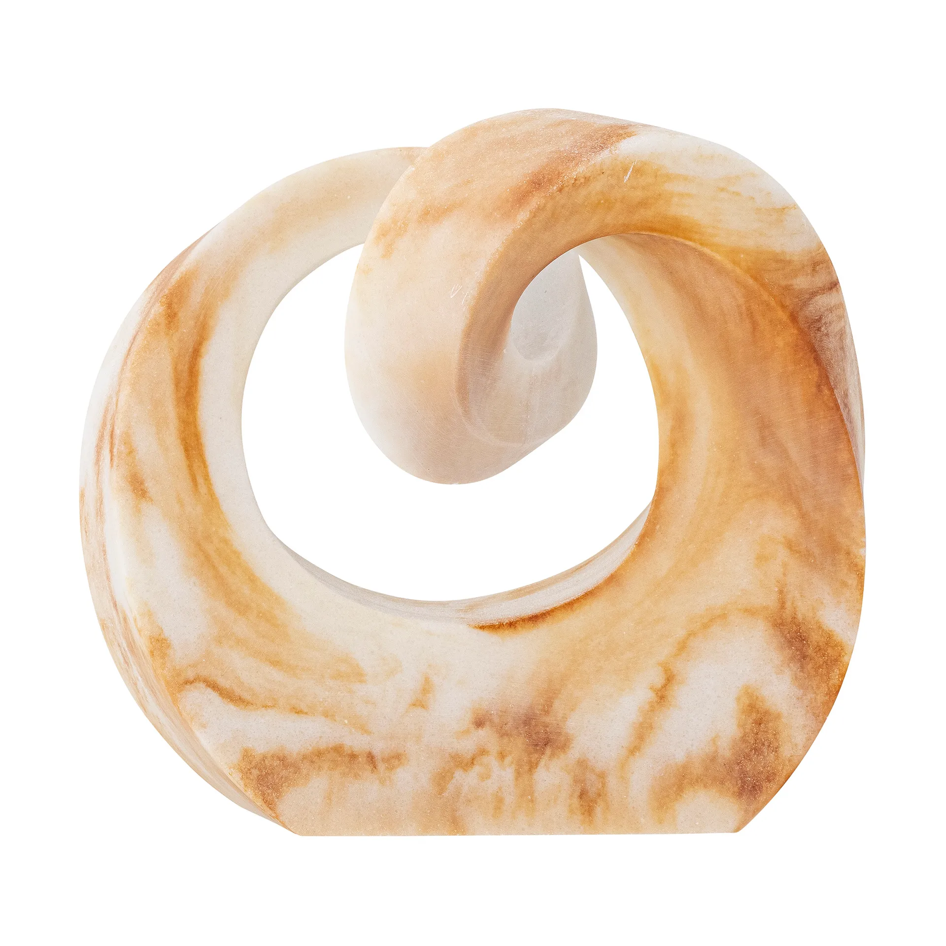 Bloomingville - Swirl Deko, Brun, Polyresin, L18xH16,5xW8,5 cm