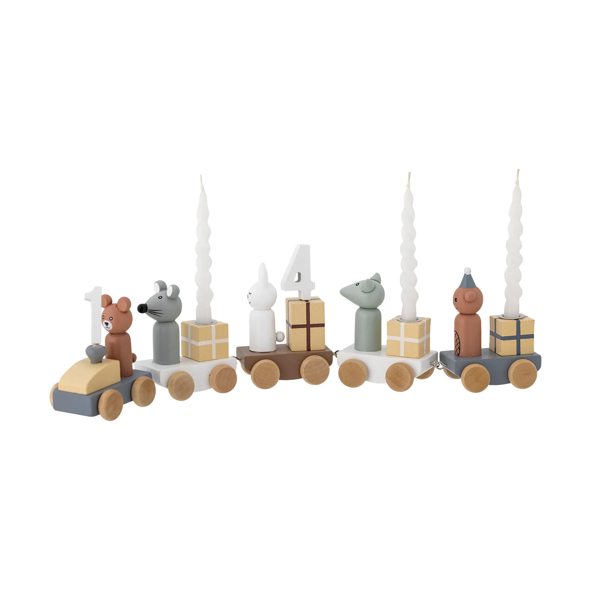 Bloomingville Train d'anniversaire Junaid Marron
