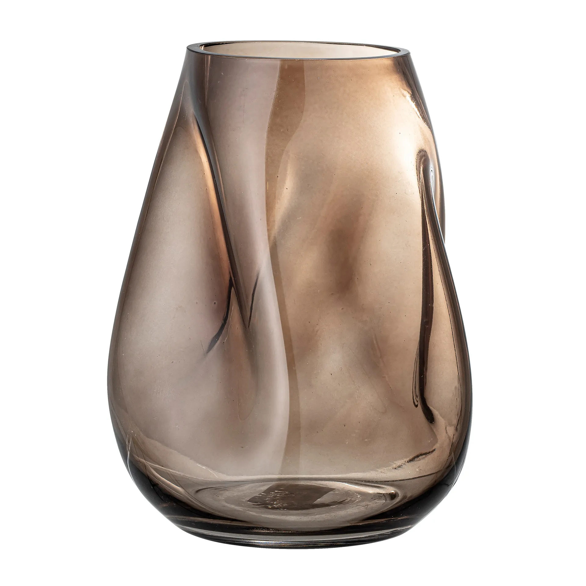 Bloomingville Vase en verre Bloomingville Marron