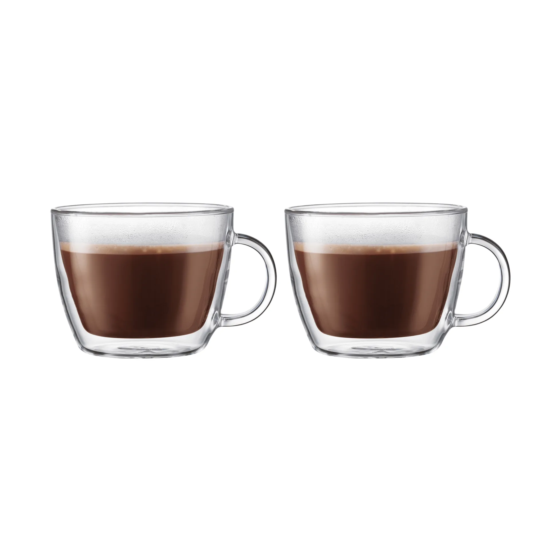 Bodum Bistro dubbelv&auml;ggig lattekopp med handtag 45 cl 2-pack