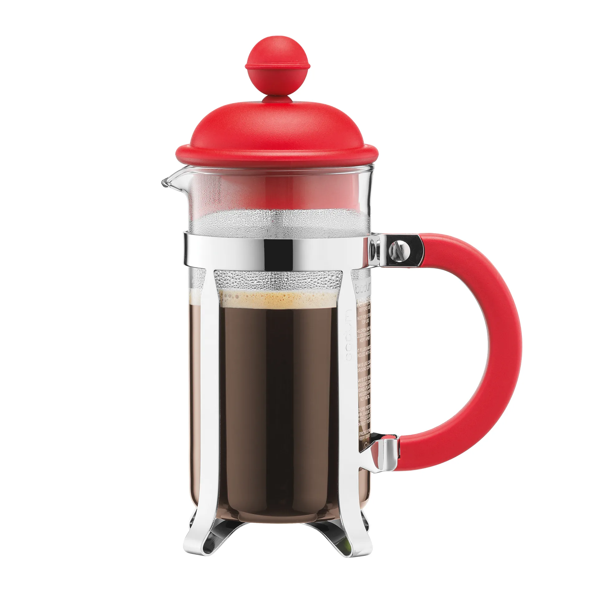 Bodum Bodum stempelkande Caffettiera rød 3 kopper