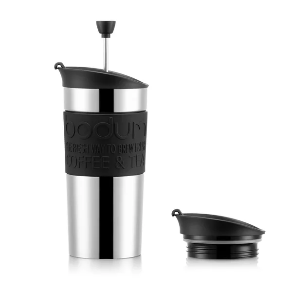 Bodum Travel pressmugg krom