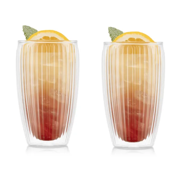 Pavina dubbelväggigt glas 45 cl 2-pack, Klar