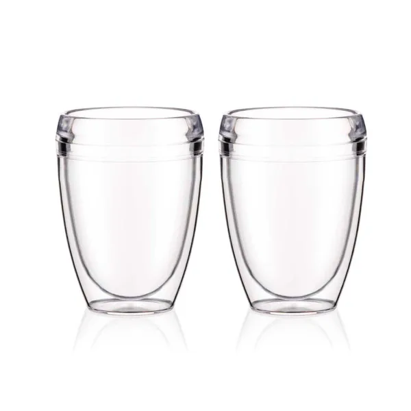 Pavina Outdoor dubbelväggigt plastglas 2-pack, 35 cl