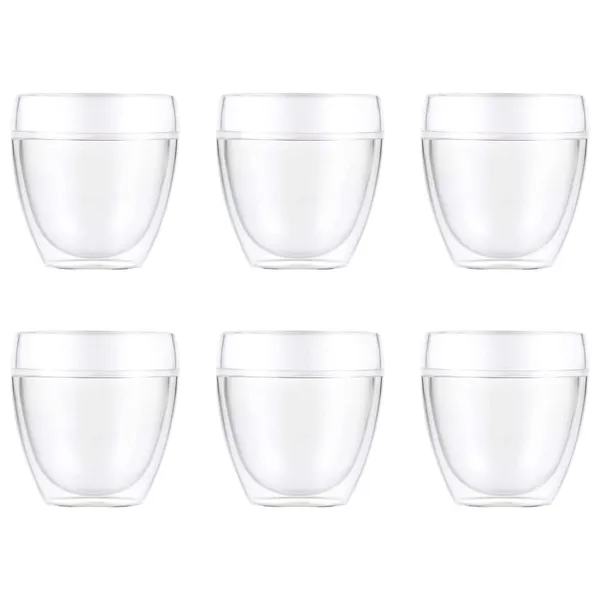 Pavina Outdoor dubbelväggigt plastglas 6-pack, 25 cl