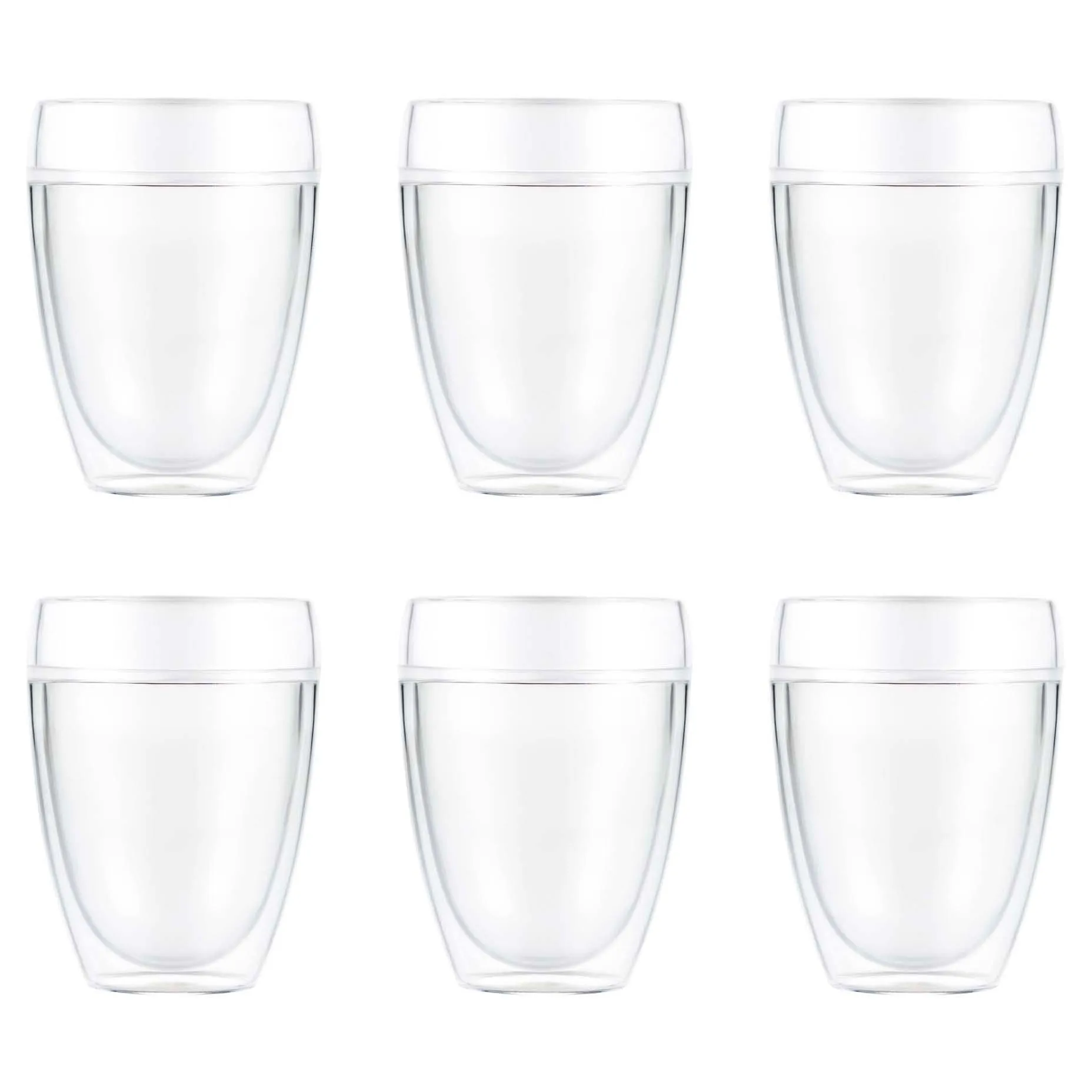 Bodum Pavina Outdoor dubbelv&auml;ggigt plastglas 6-pack 35 cl