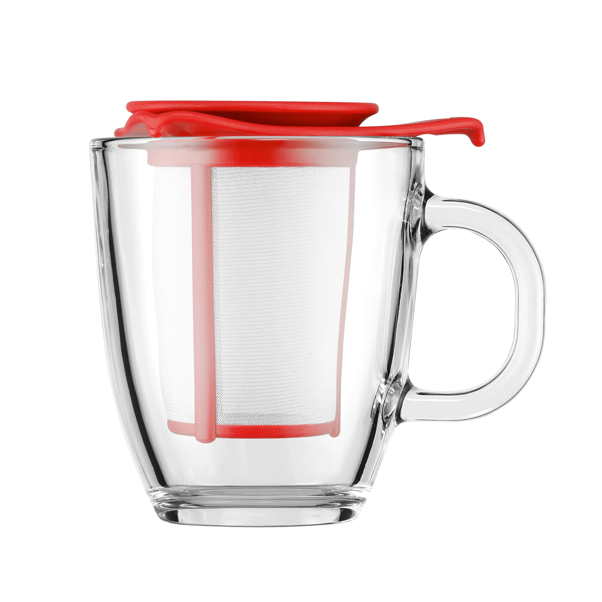 Bodum Yo-Yo tekopp med sil röd