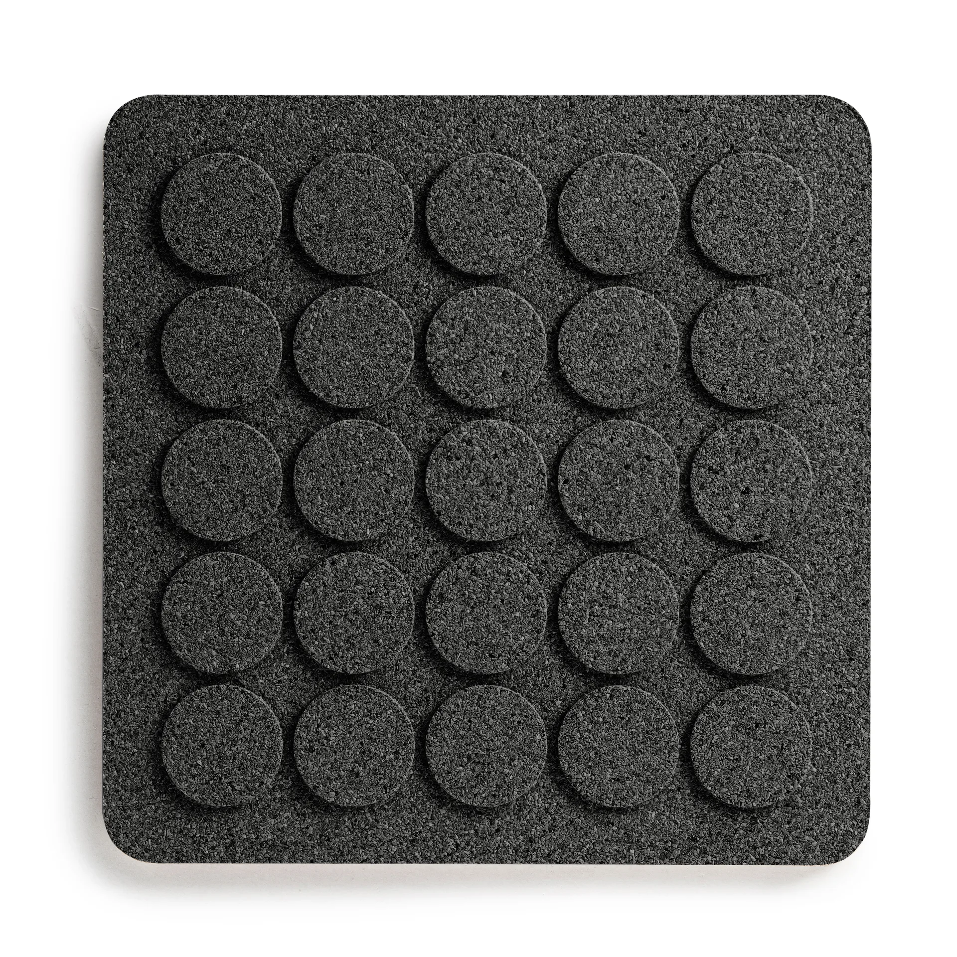 Born In Sweden Dots firkantet bordskåner 20x20 cm Sort