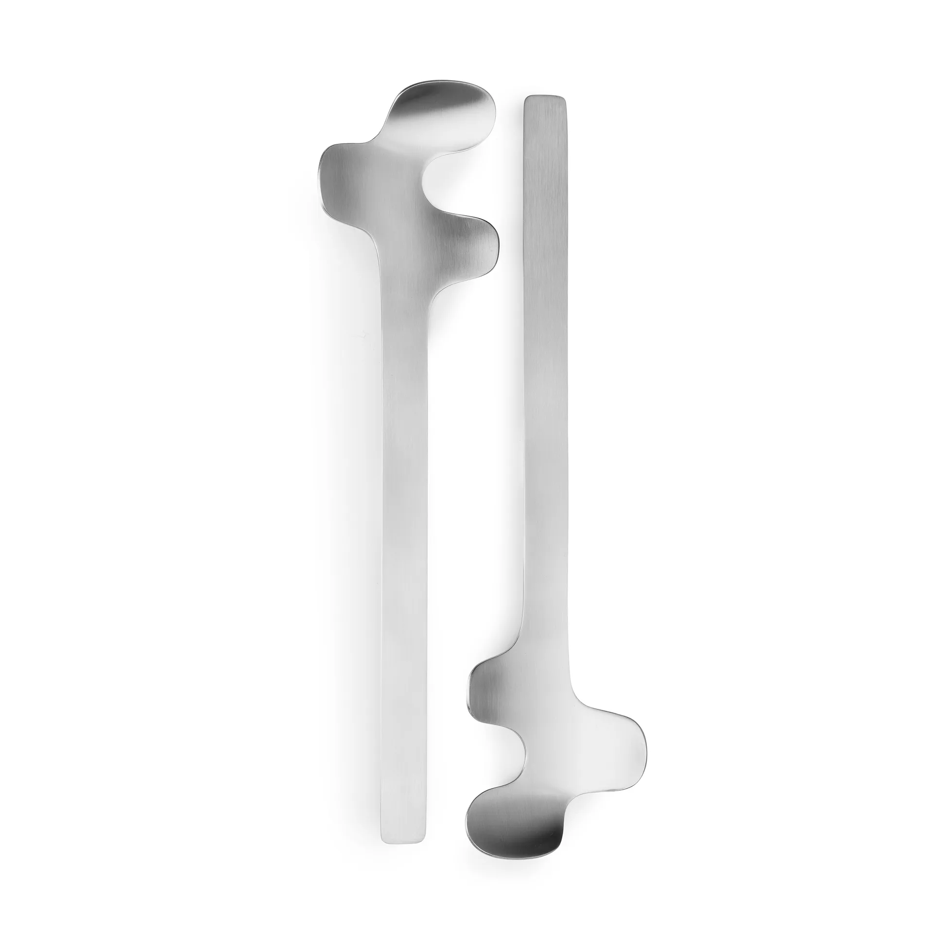 Born In Sweden Leaf salatbestik Brushed Steel