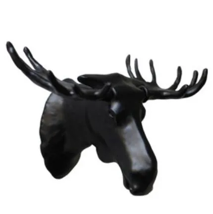 Bosign Patère tête de cerf noir