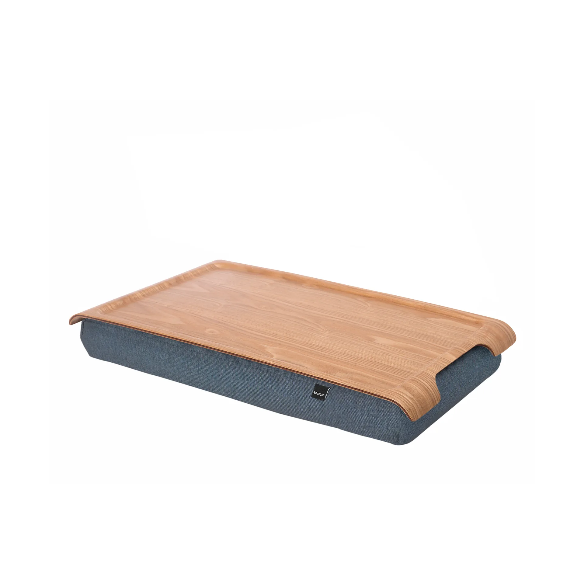 Bosign Plateau avec coussin mini Bois de saule-gris salt & peppar