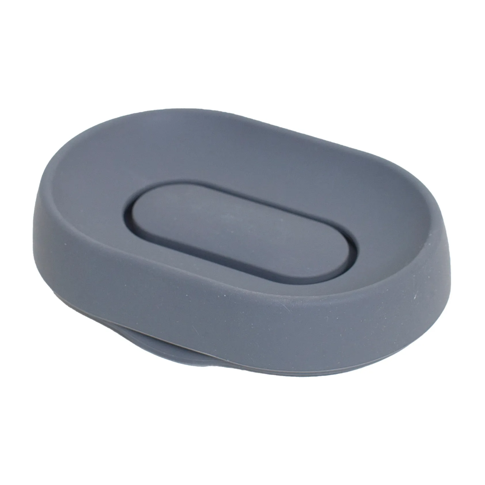 Bosign Porte-savon silicone avec égouttoir dissimulé large Graphite