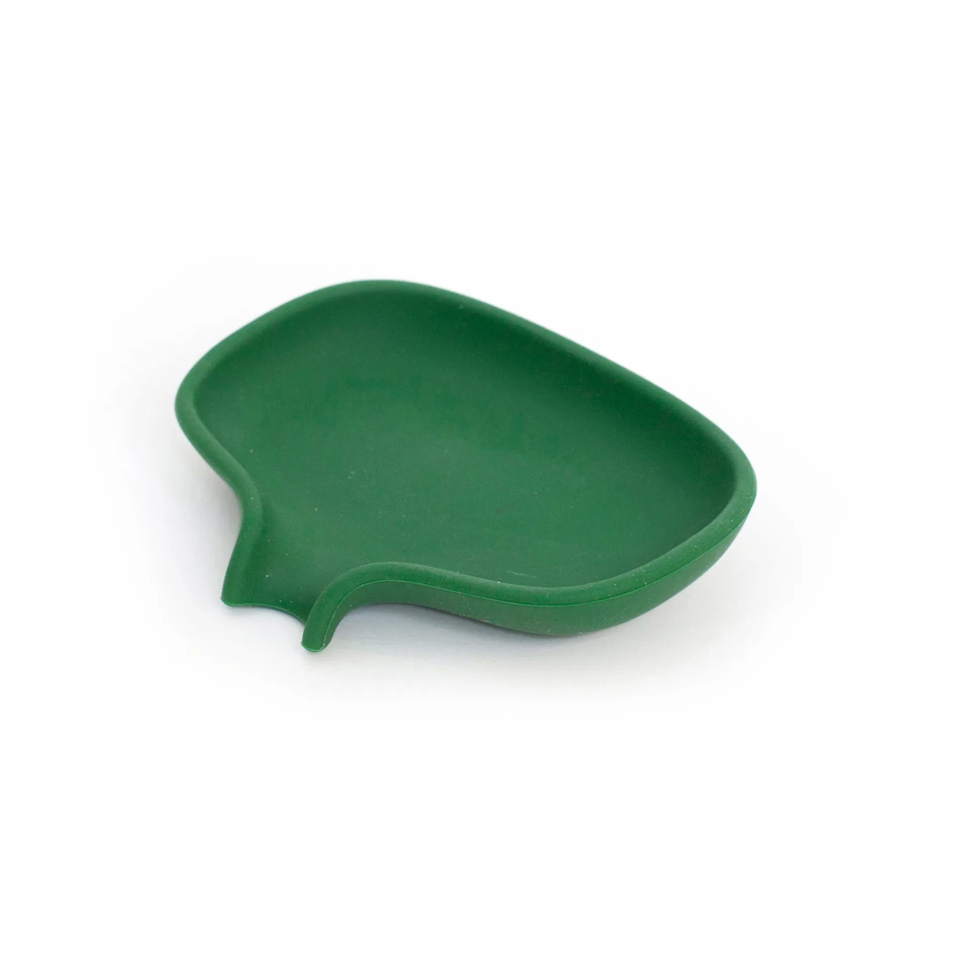 Bosign Porte-savon silicone avec égouttoir small 8,5x10,8 Vert foncé