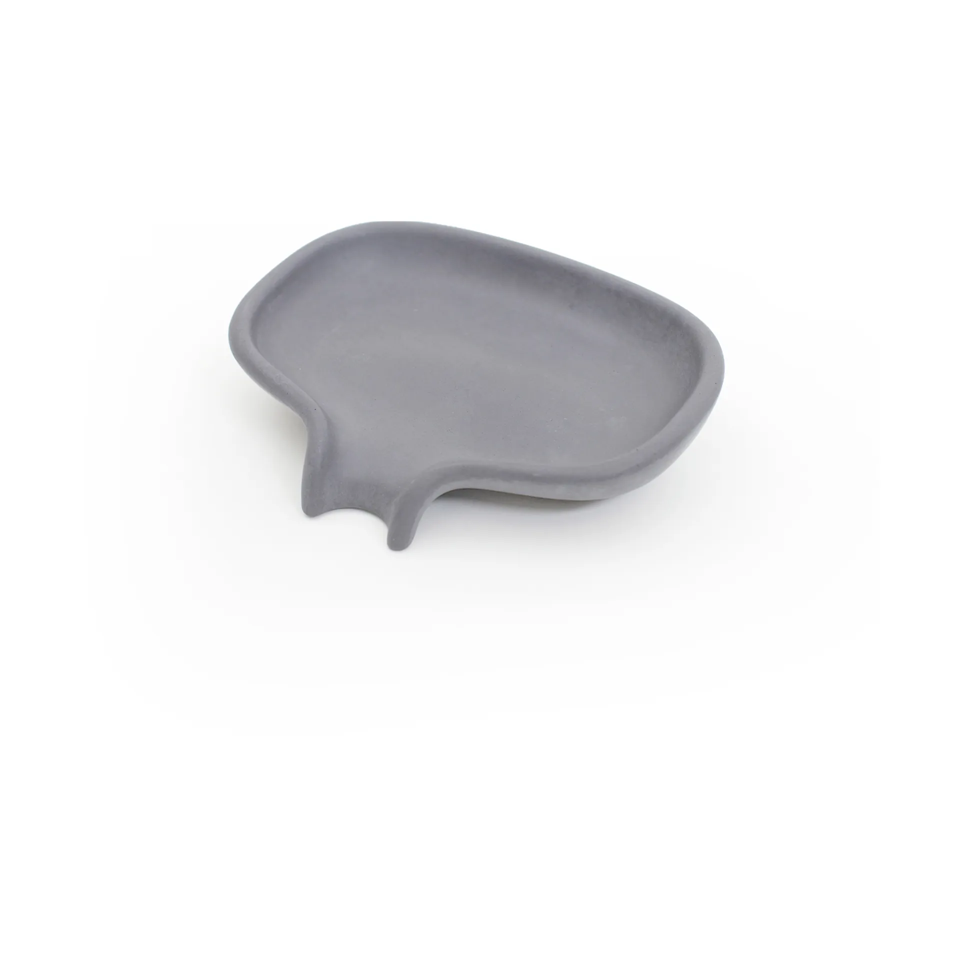 Bosign Porte-savon Soap Saver Flow avec bec d’écoulement en béton Gris