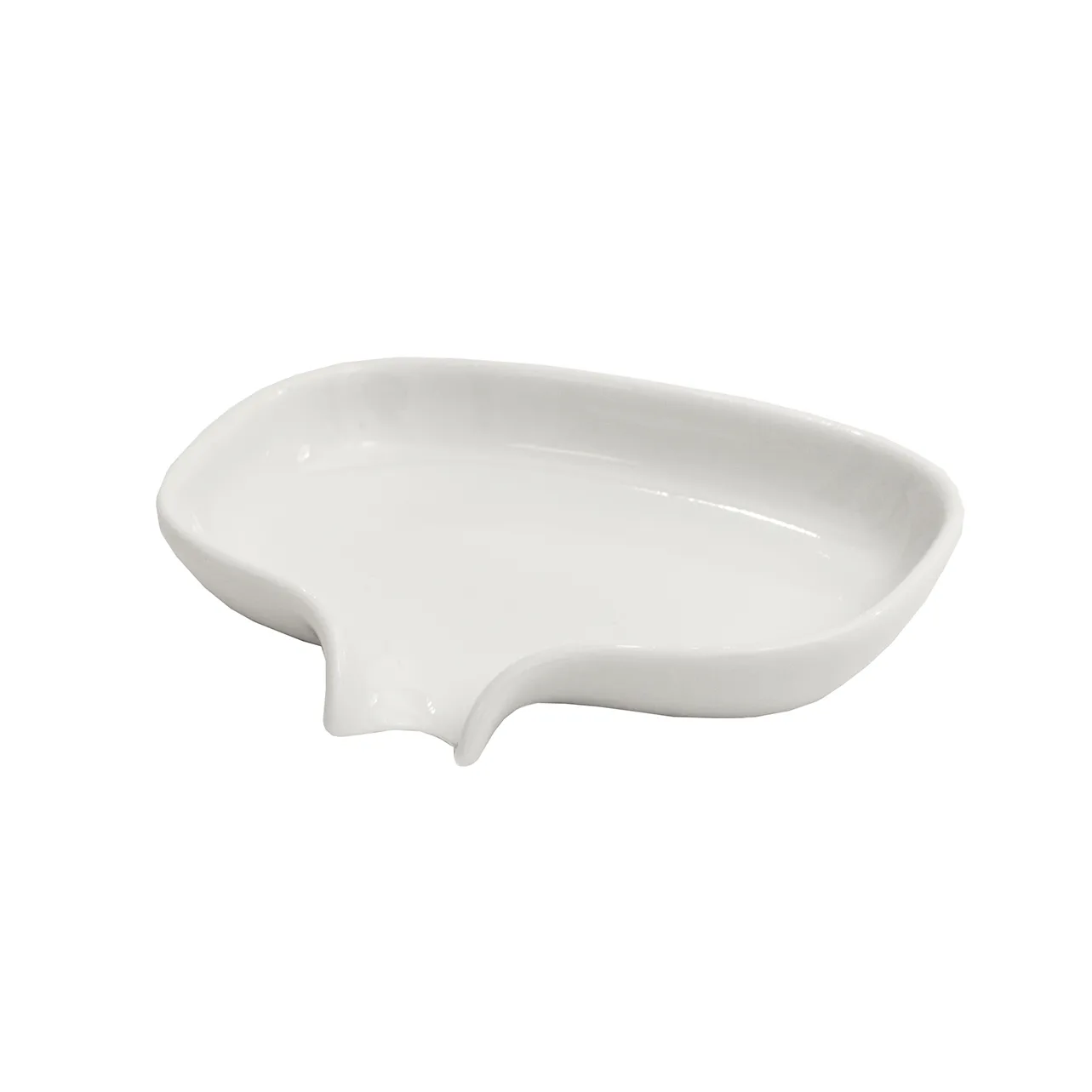 Bosign Support pour savon avec égouttoir porcelaine Blanc