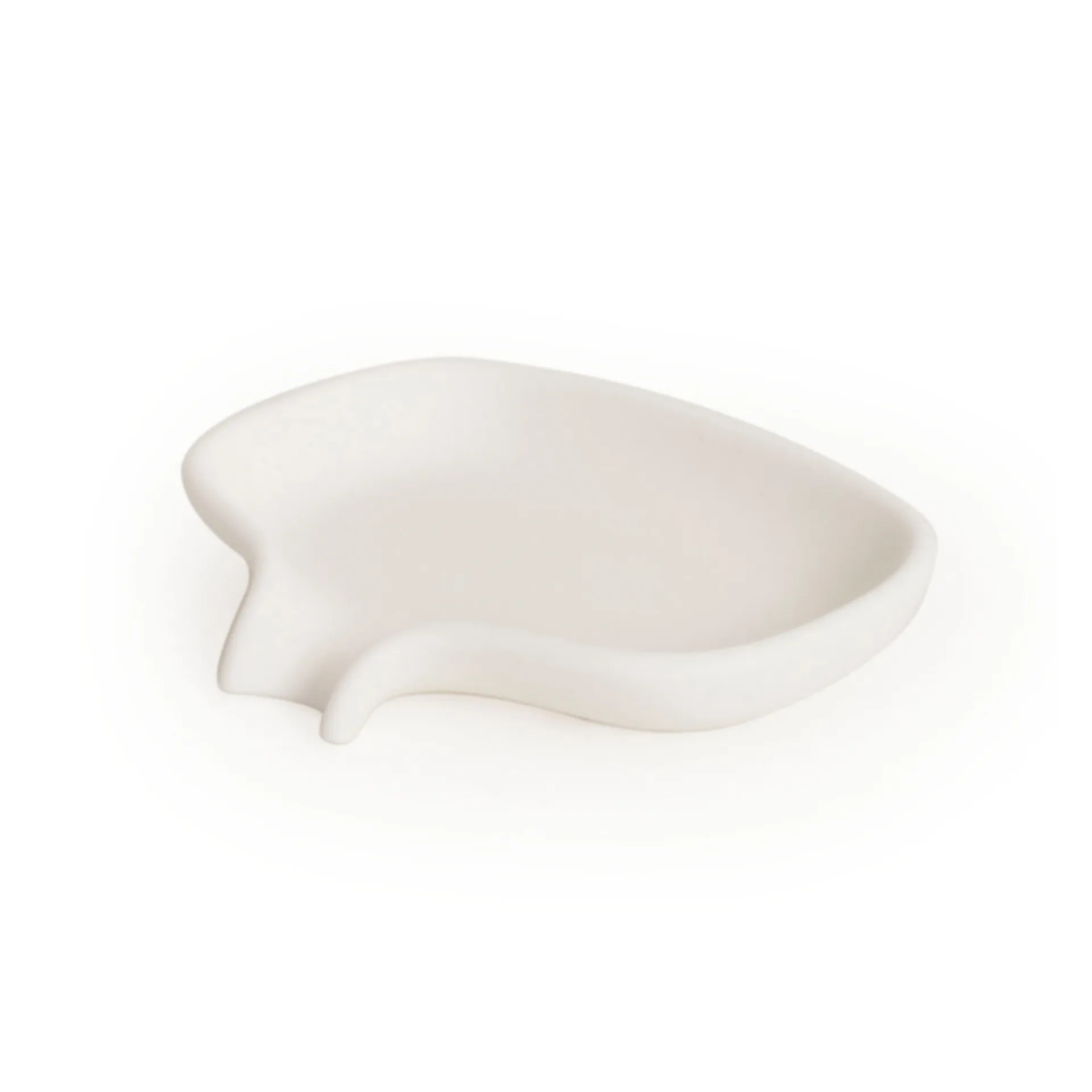 Bosign Support pour savon avec égouttoir silicone Blanc