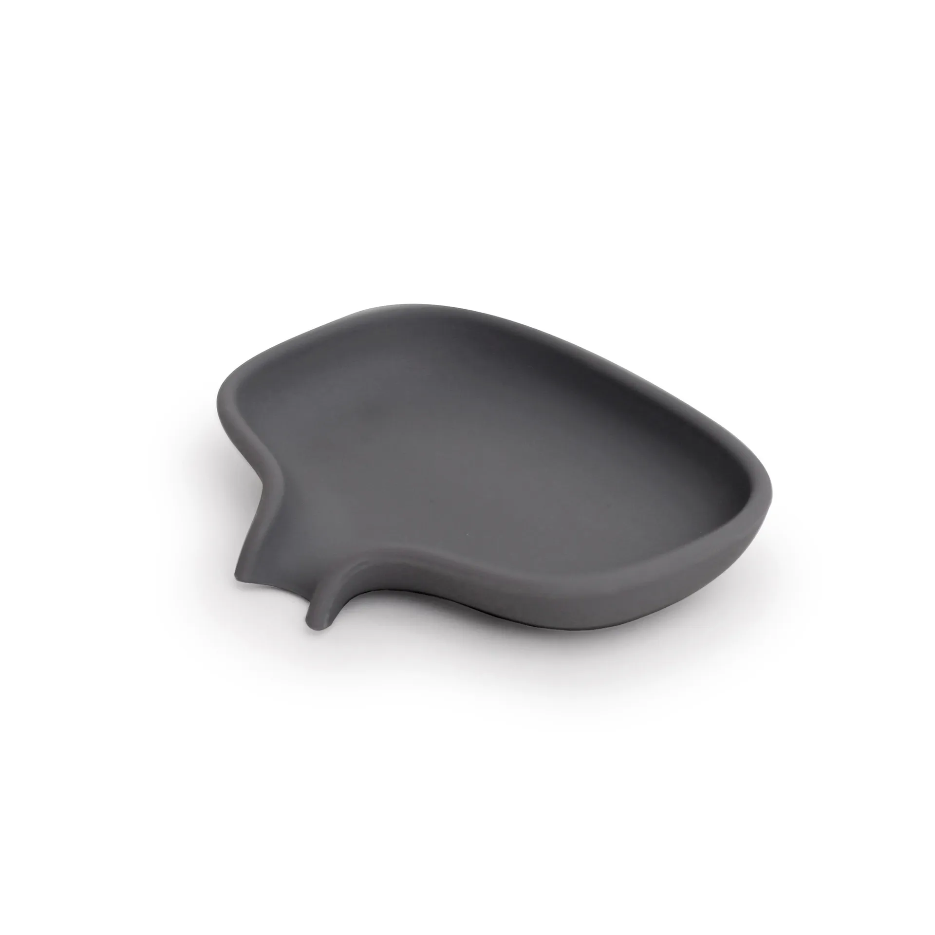 Bosign Support pour savon avec égouttoir silicone Gris graphite