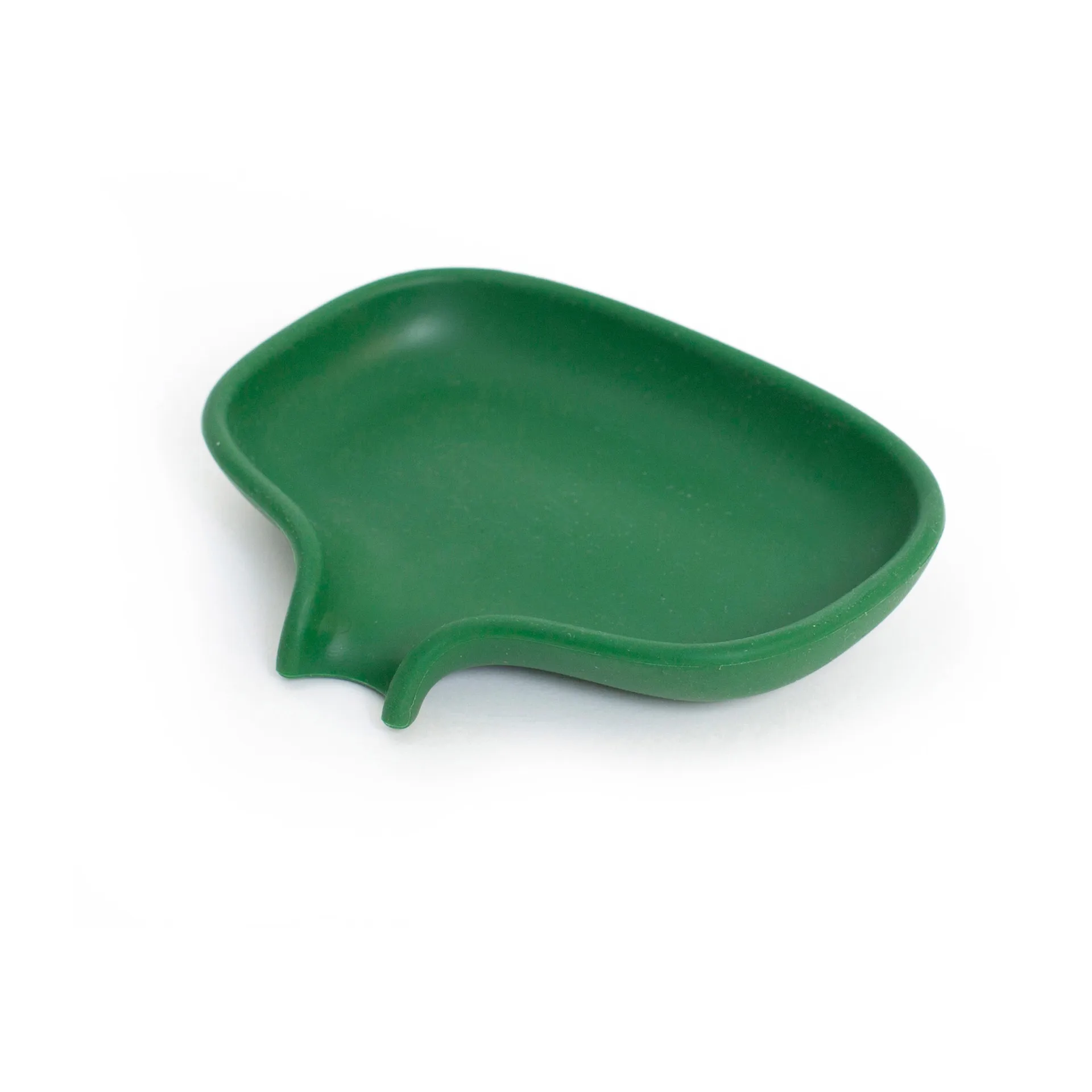 Bosign Support pour savon avec égouttoir silicone Vert foncé