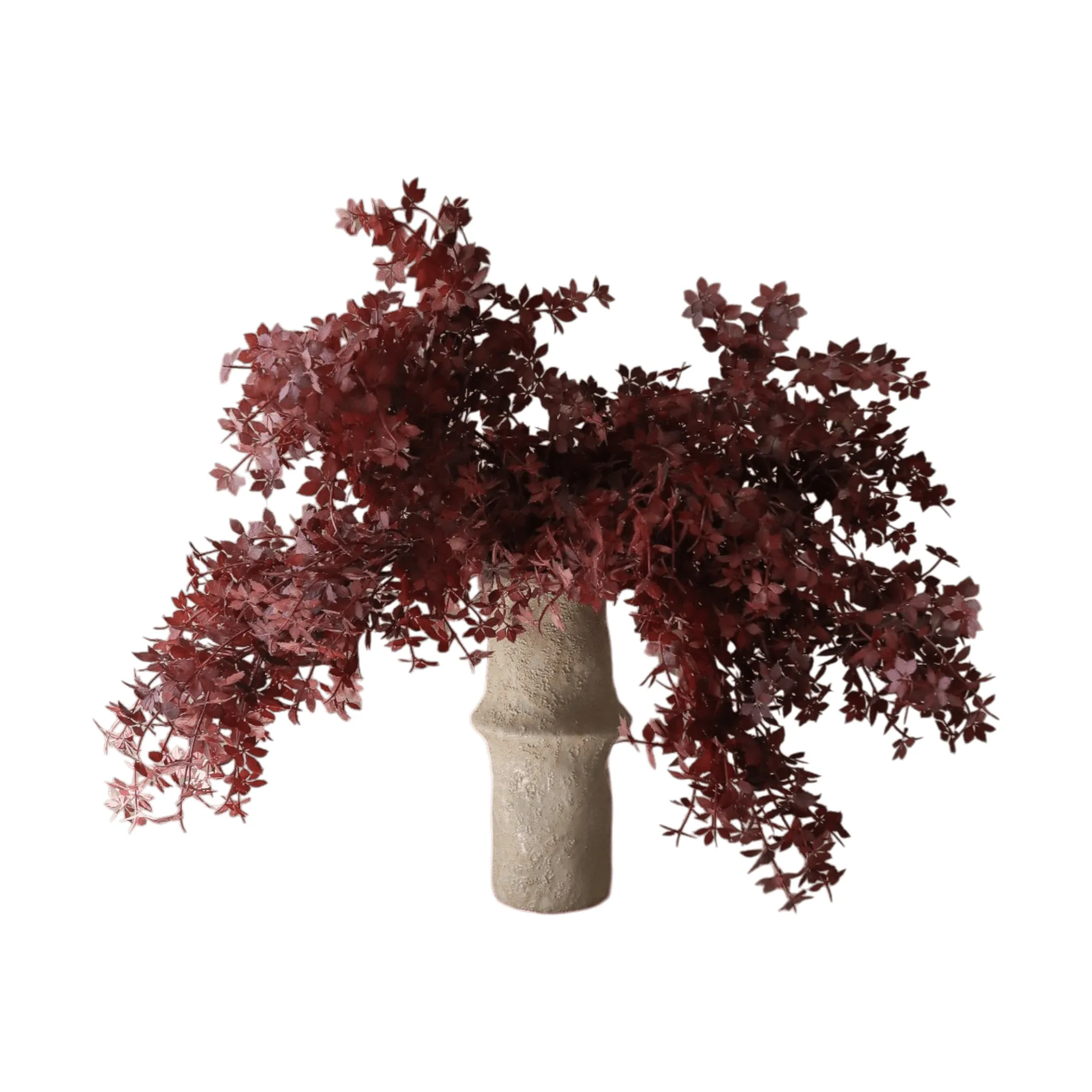 Botané Bouquet artificiel Burgundy Maple Branch , 4 pièces