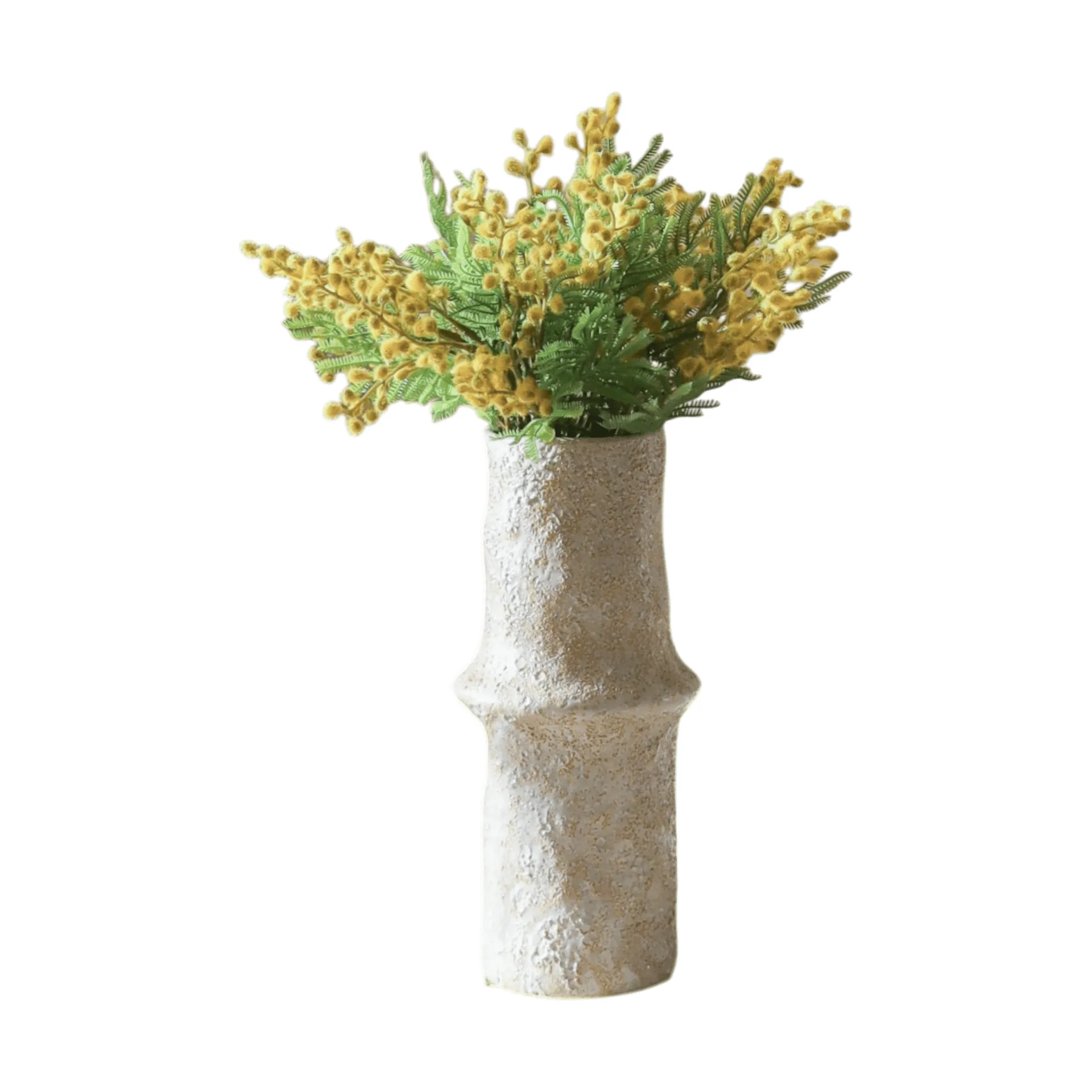 Botané Bouquet artificiel de mimosa Mini, jaune 10 pcs