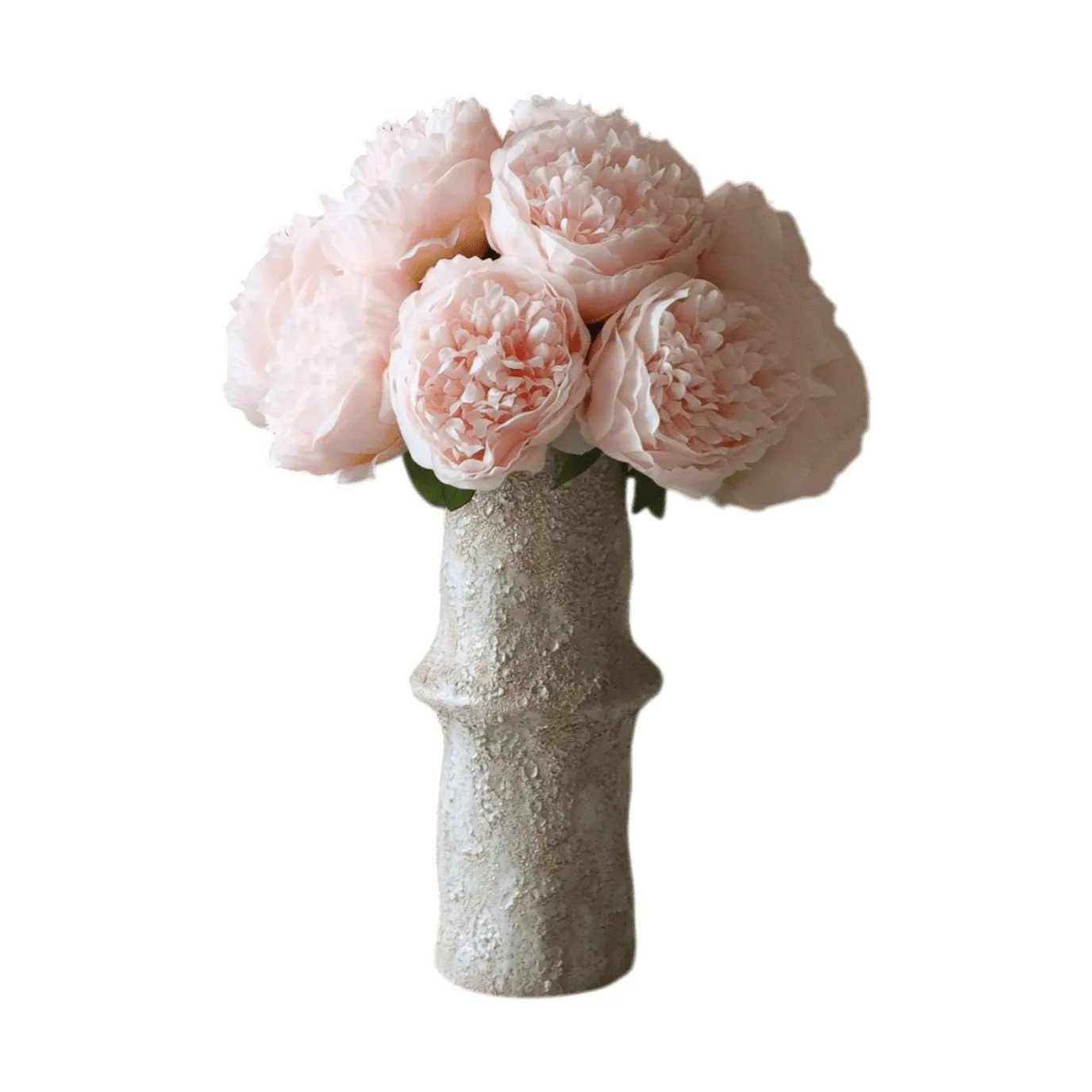 Botané Bouquet artificiel de pivoines Mini, rose clair 10 ts
