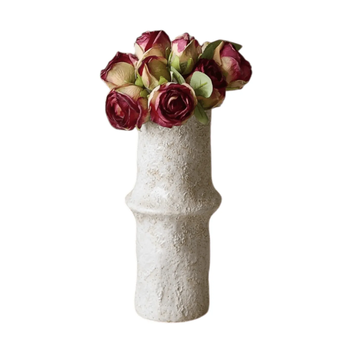 Botané Bouquet artificiel de roses Mini, rouge 10 pcs