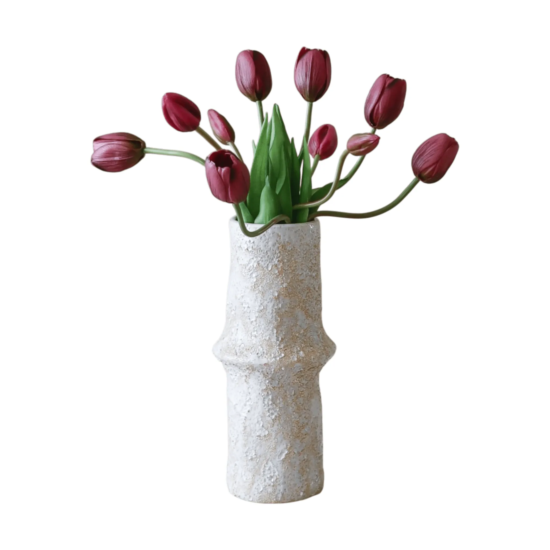 Botané Bouquet artificiel de tulipes Lila, 10 pcs